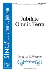 Jubilate Omnis Terra Three-Part Mixed choral sheet music cover